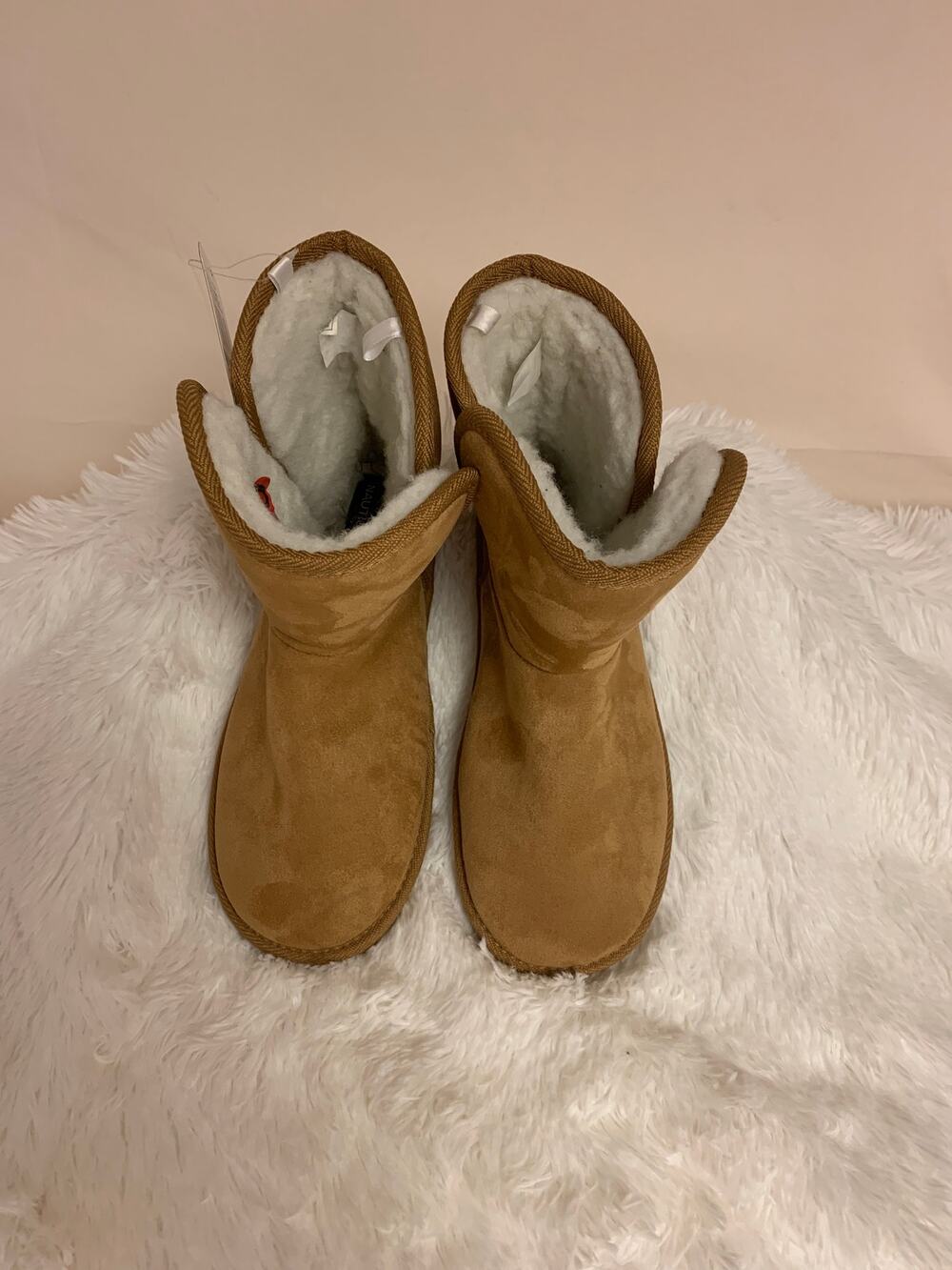 Nautica Bruton Boots Ankle Fleece Lined Micro-Suede Womens SZ 10 NWT
